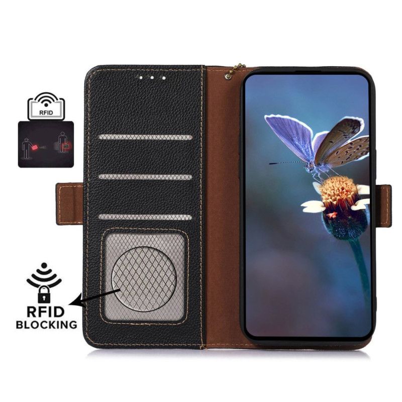 Flip Cover Xiaomi Redmi Note 13 Pro 4g Litchi Læder Rfid-teknologi