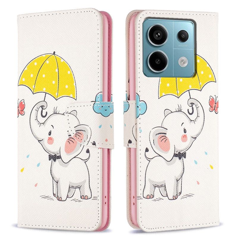 Flip Cover Xiaomi Redmi Note 13 Pro 4g Paraply Og Elefant