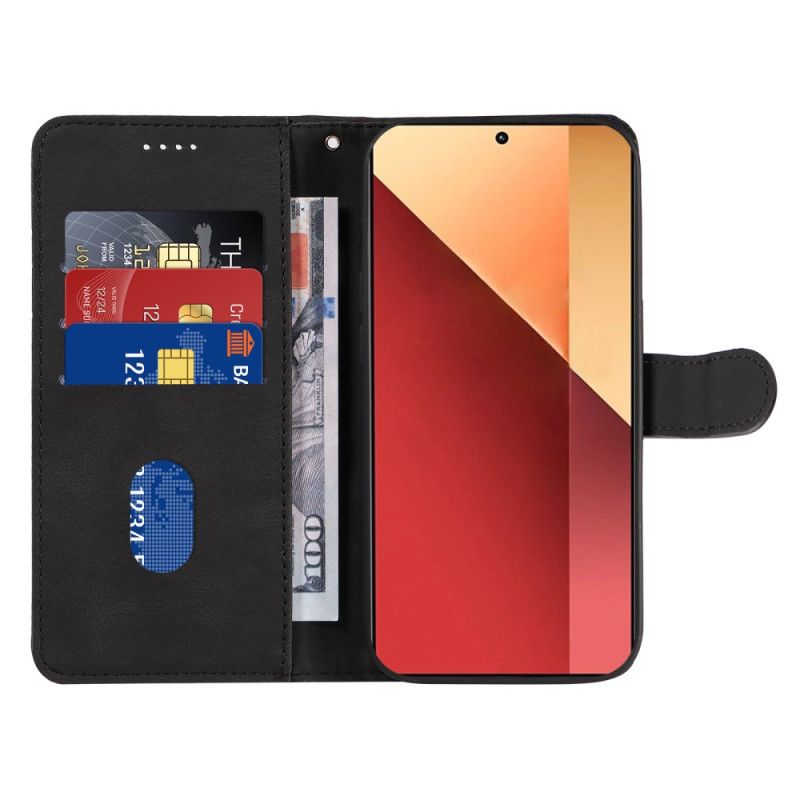 Læder Cover Xiaomi Redmi Note 13 Pro 4g Telefon Etui Bølgelinjer