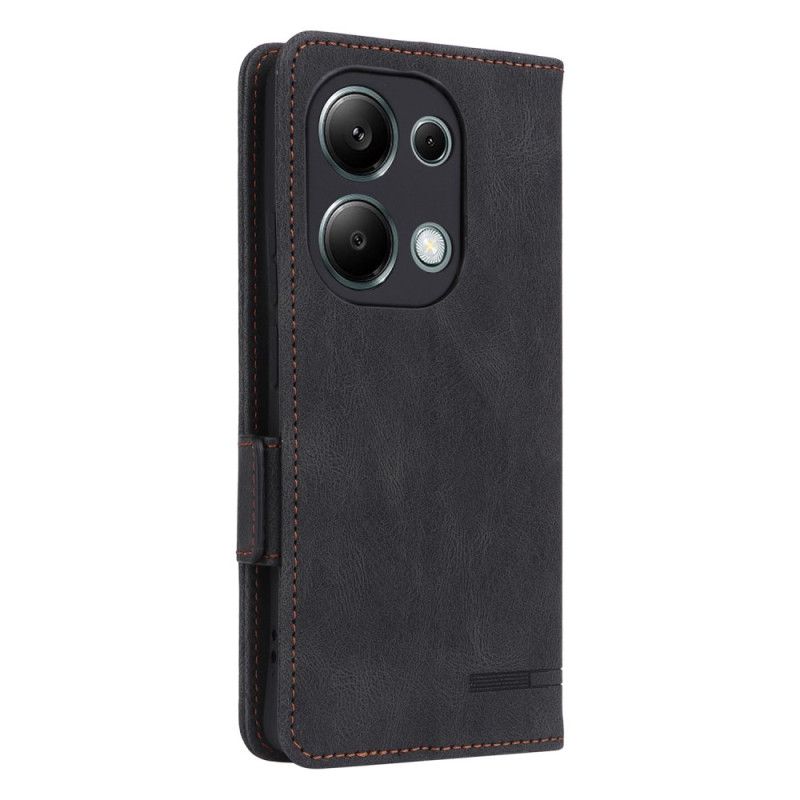 Læder Cover Xiaomi Redmi Note 13 Pro 4g Telefon Etui Retro Design