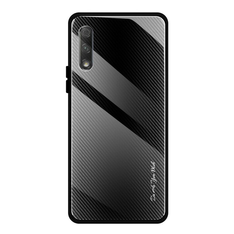 Cover Huawei P Smart Pro / Honor 9X Pro Carbon Hærdet Glas