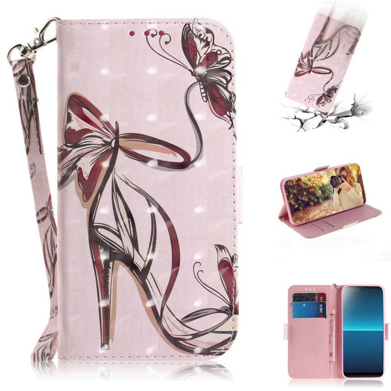 Flip Cover Sony Xperia L4 Med Snor Stroppumpe