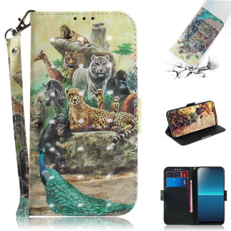 Flip Cover Sony Xperia L4 Med Snor Thong Safari Dyr