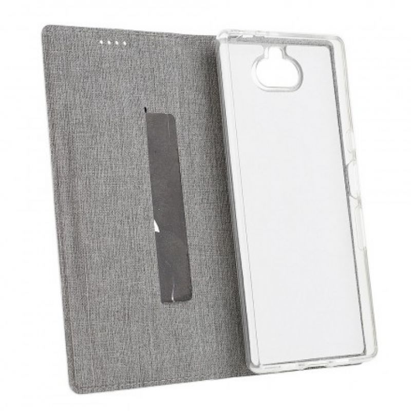 Cover Sony Xperia 10 Flip Cover Tekstureret