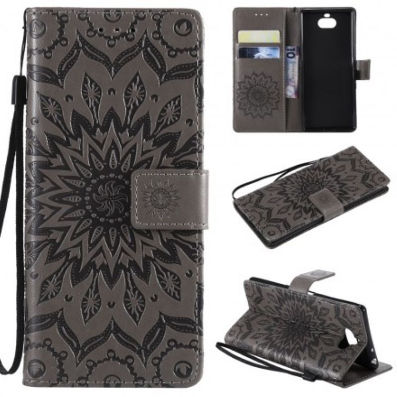 Flip Cover Sony Xperia 10 Blomstermandala