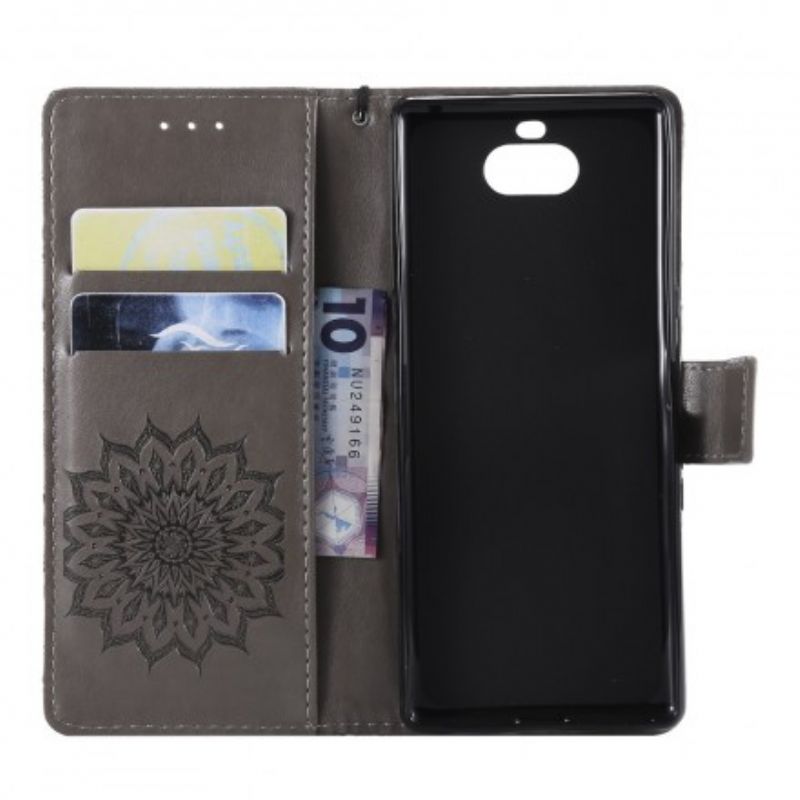 Flip Cover Sony Xperia 10 Blomstermandala