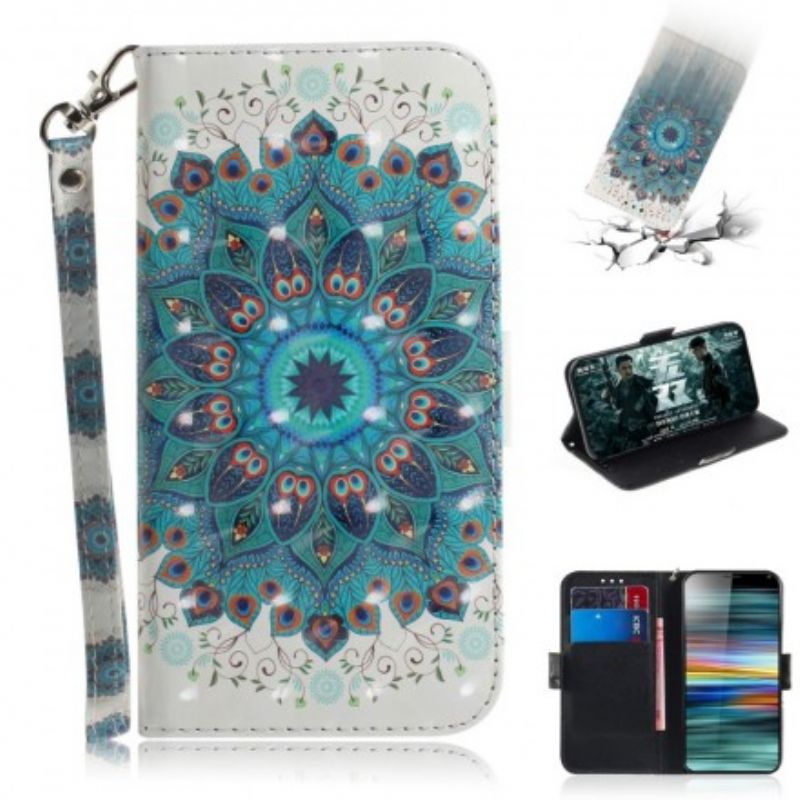 Flip Cover Sony Xperia 10 Med Snor Masterful Strappy Mandala