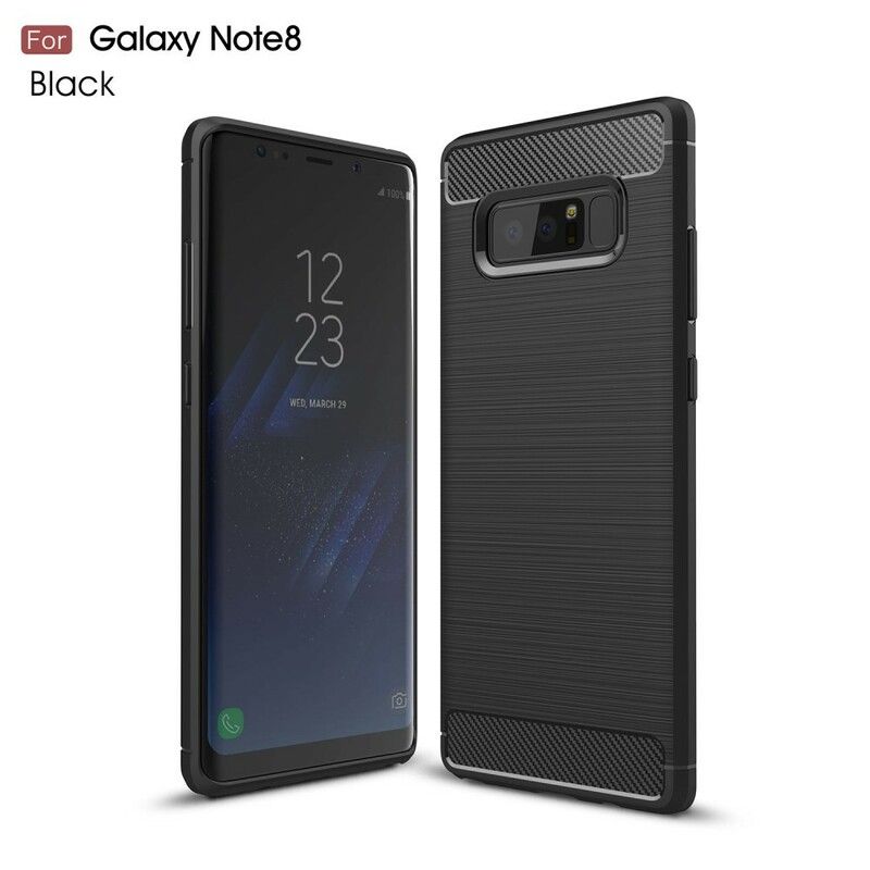 Cover Samsung Galaxy Note 8 Børstet Kulfiber