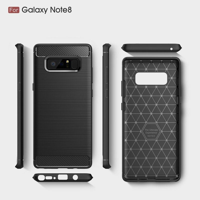 Cover Samsung Galaxy Note 8 Børstet Kulfiber