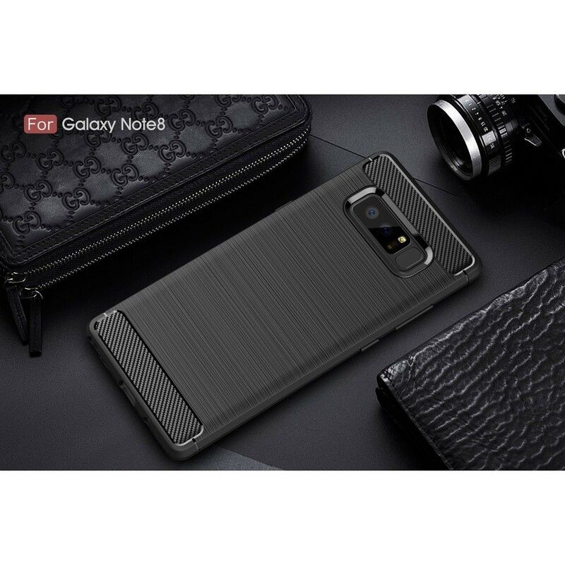 Cover Samsung Galaxy Note 8 Børstet Kulfiber