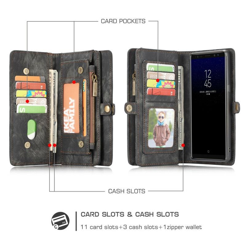 Flip Cover Samsung Galaxy Note 8 Caseme Vintage Læder