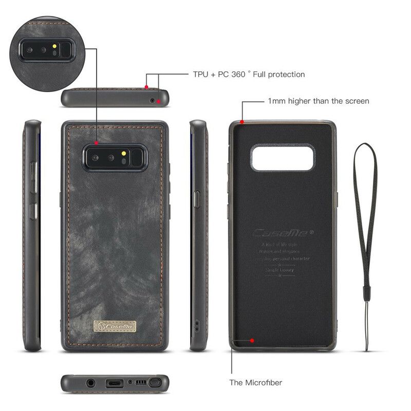 Flip Cover Samsung Galaxy Note 8 Caseme Vintage Læder