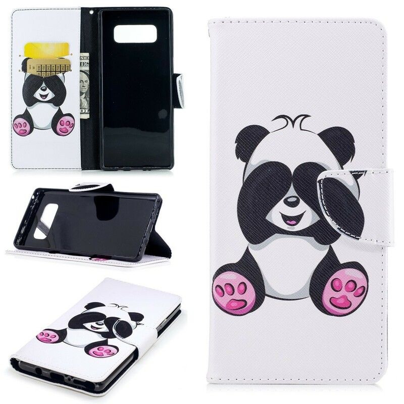 Flip Cover Samsung Galaxy Note 8 Panda Sjov