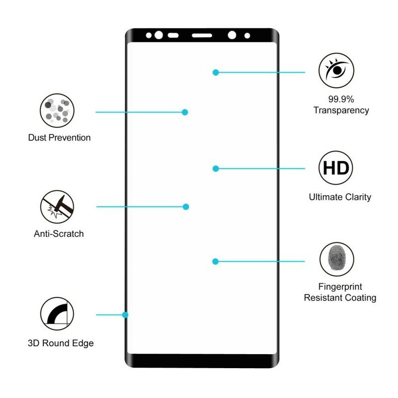 Hærdet Glasbeskyttelse Til Samsung Galaxy Note 8