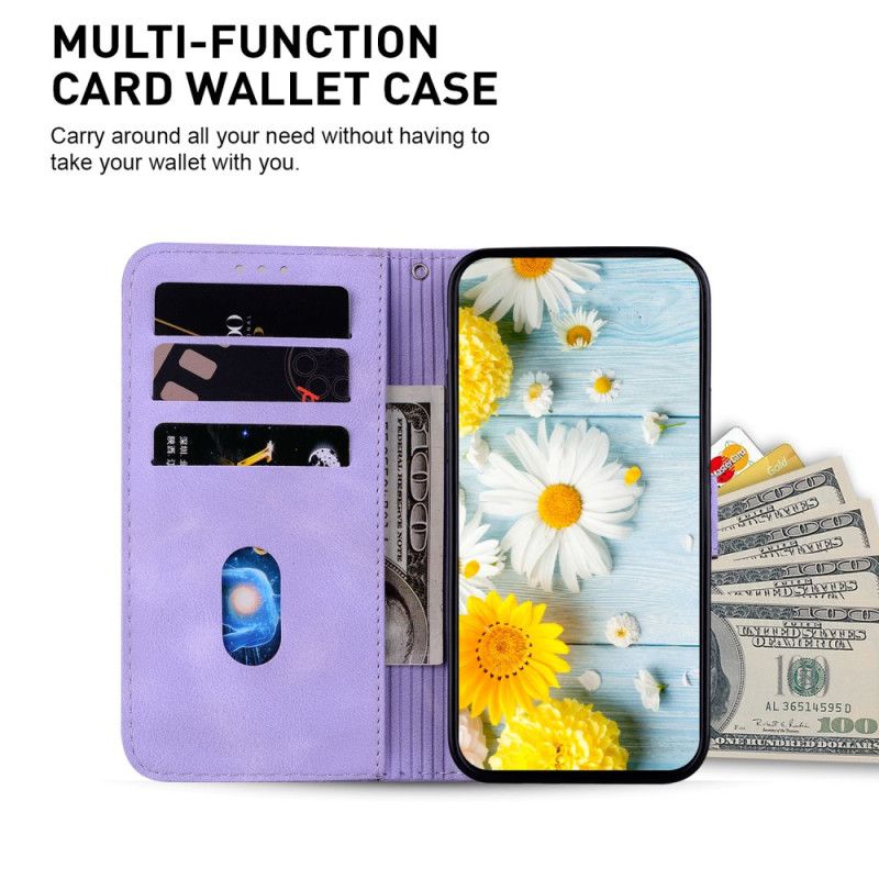 Flip Cover Oppo Reno 11 5g Blomstermønster Med Rem