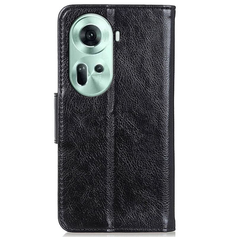 Flip Cover Oppo Reno 11 5g Nappa Tekstur