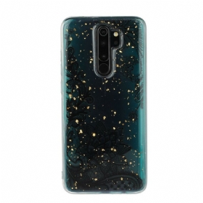 Cover Xiaomi Redmi Note 8 Pro Blonder Og Pailletter Blomster