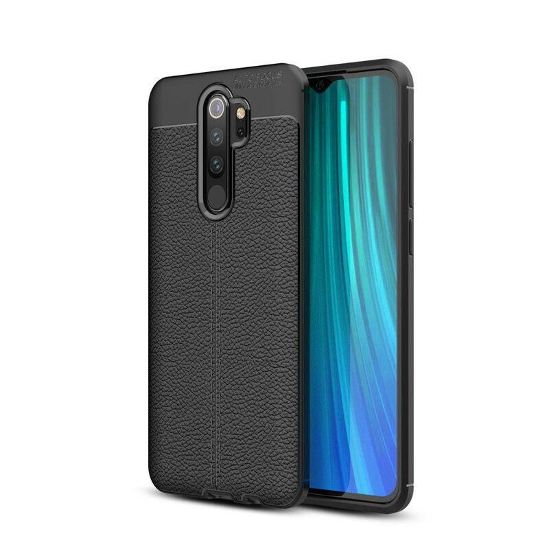 Cover Xiaomi Redmi Note 8 Pro Dobbelt Linje Litchi Læder Effekt