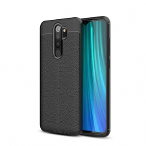 Cover Xiaomi Redmi Note 8 Pro Dobbelt Linje Litchi Læder Effekt