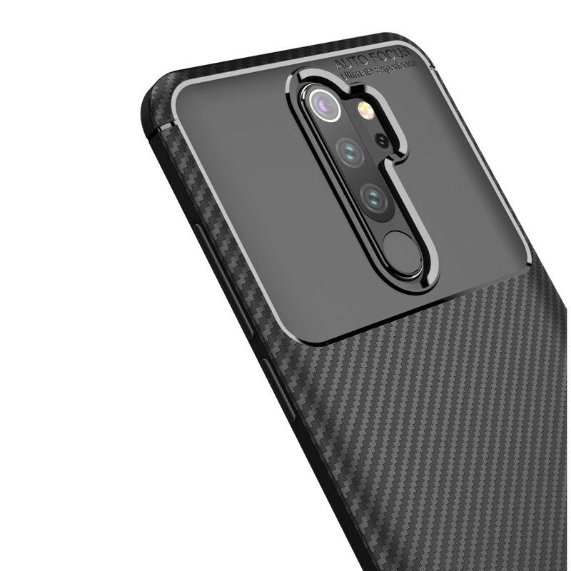 Cover Xiaomi Redmi Note 8 Pro Fleksibel Kulfibertekstur