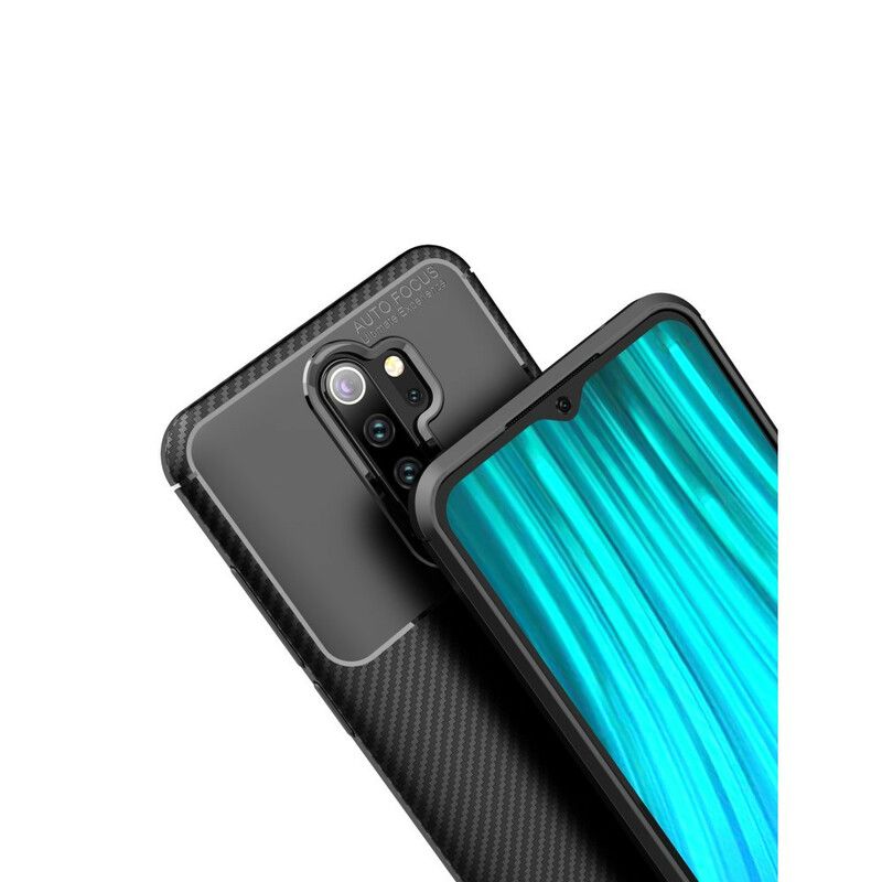 Cover Xiaomi Redmi Note 8 Pro Fleksibel Kulfibertekstur