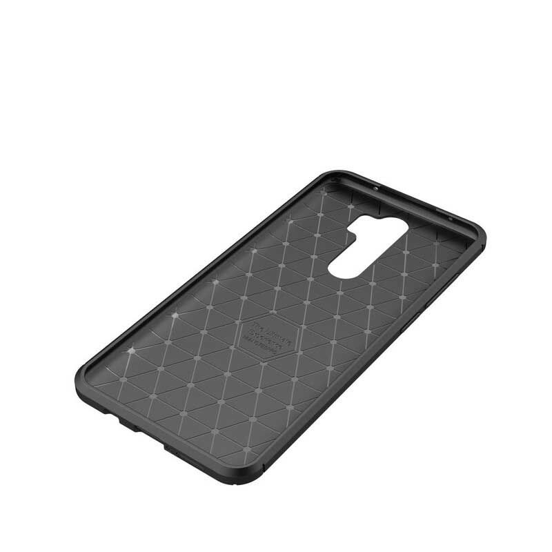 Cover Xiaomi Redmi Note 8 Pro Fleksibel Kulfibertekstur