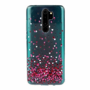 Cover Xiaomi Redmi Note 8 Pro Flere Røde Hjerter