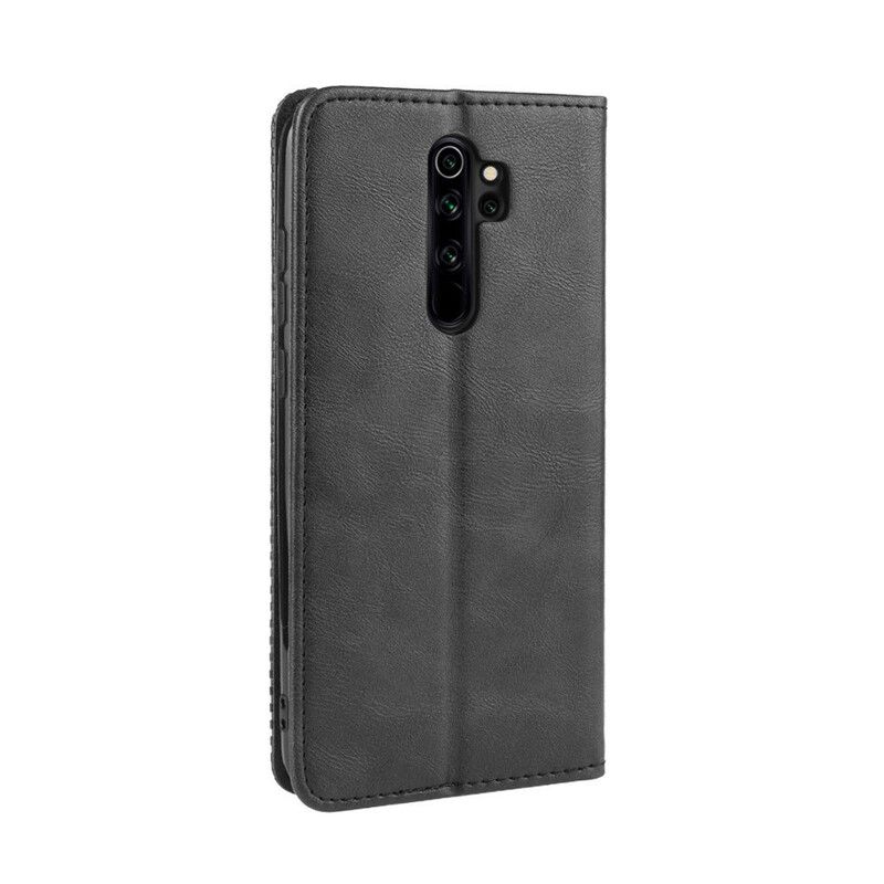 Cover Xiaomi Redmi Note 8 Pro Flip Cover Vintage Stiliseret Lædereffekt