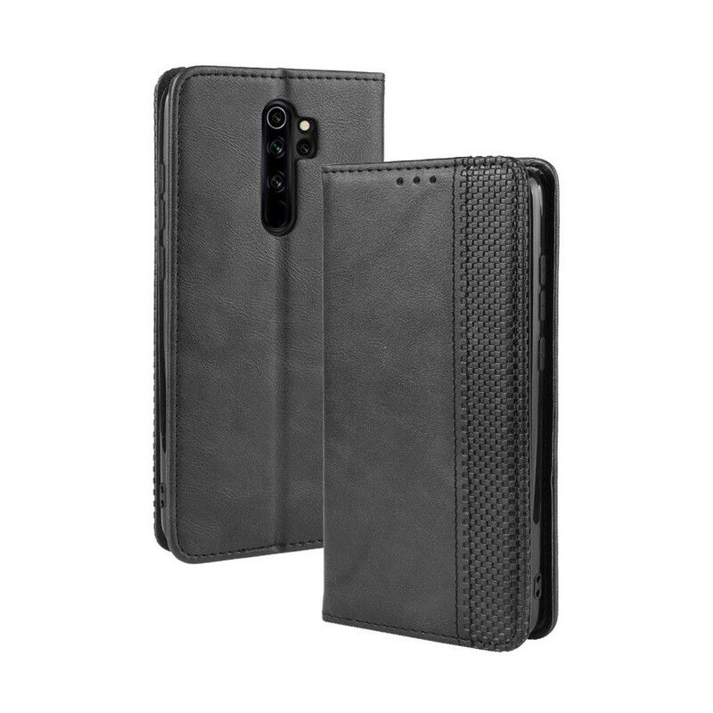 Cover Xiaomi Redmi Note 8 Pro Flip Cover Vintage Stiliseret Lædereffekt