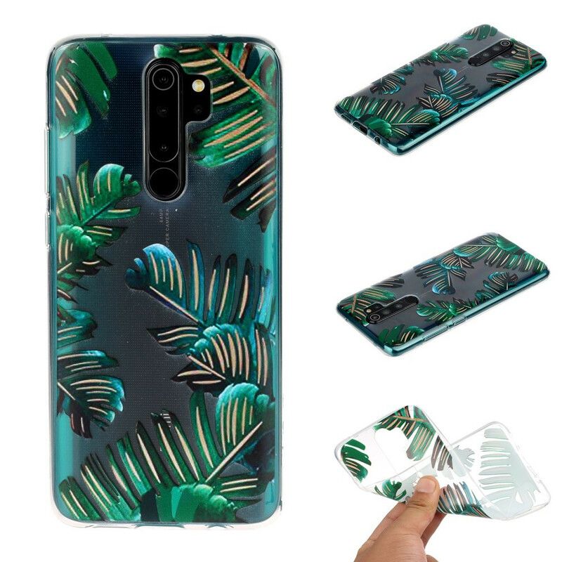 Cover Xiaomi Redmi Note 8 Pro Grønne Blade