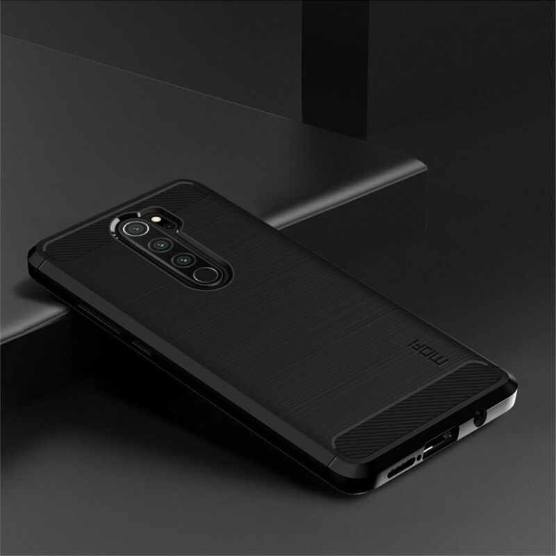 Cover Xiaomi Redmi Note 8 Pro Mofi Børstet Kulfiber