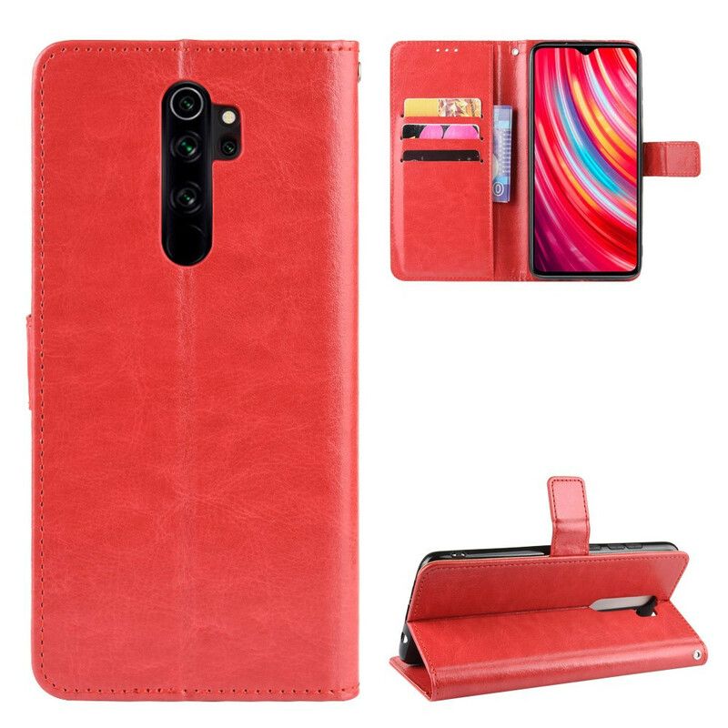 Flip Cover Xiaomi Redmi Note 8 Pro Flashy Imiteret Læder