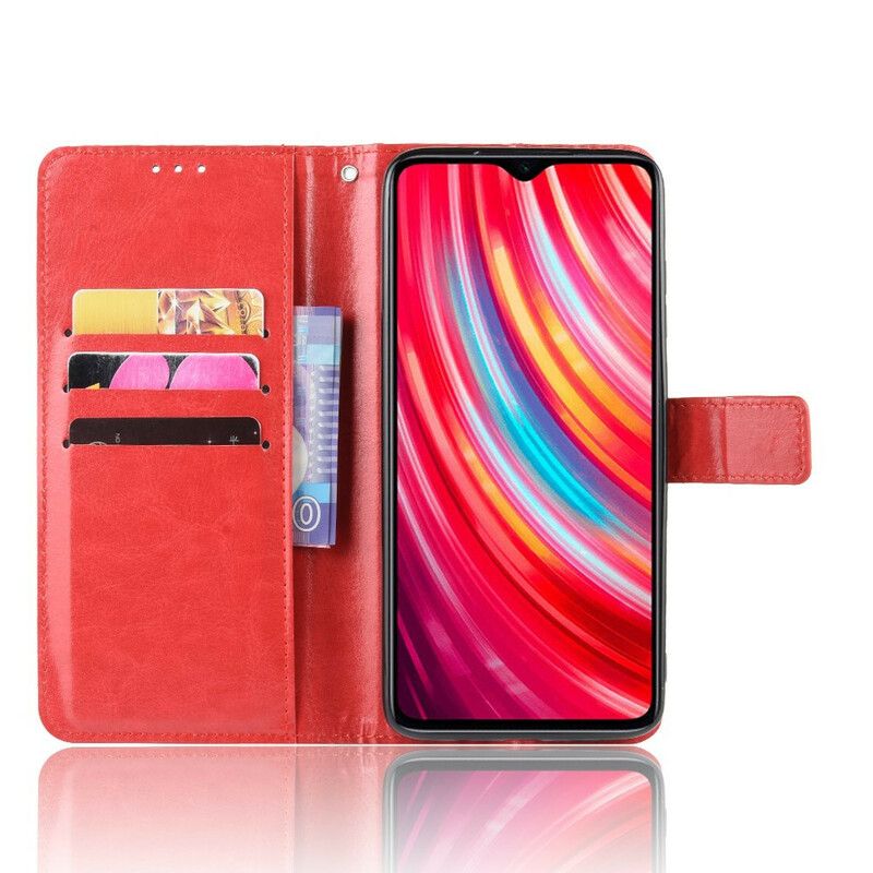 Flip Cover Xiaomi Redmi Note 8 Pro Flashy Imiteret Læder