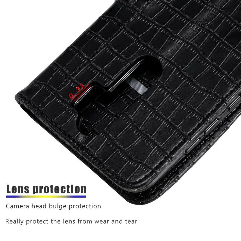 Flip Cover Xiaomi Redmi Note 8 Pro Fuldstændig Croc