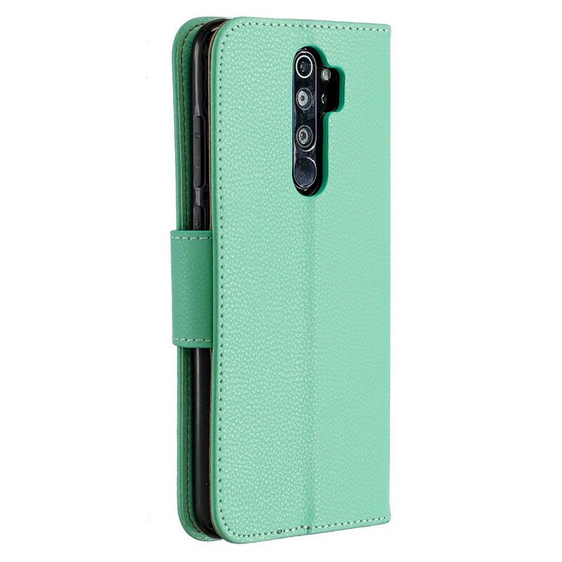 Flip Cover Xiaomi Redmi Note 8 Pro Læder Cover Litchi Flap Skrå