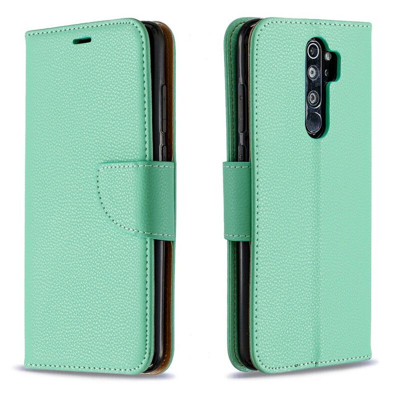 Flip Cover Xiaomi Redmi Note 8 Pro Læder Cover Litchi Flap Skrå