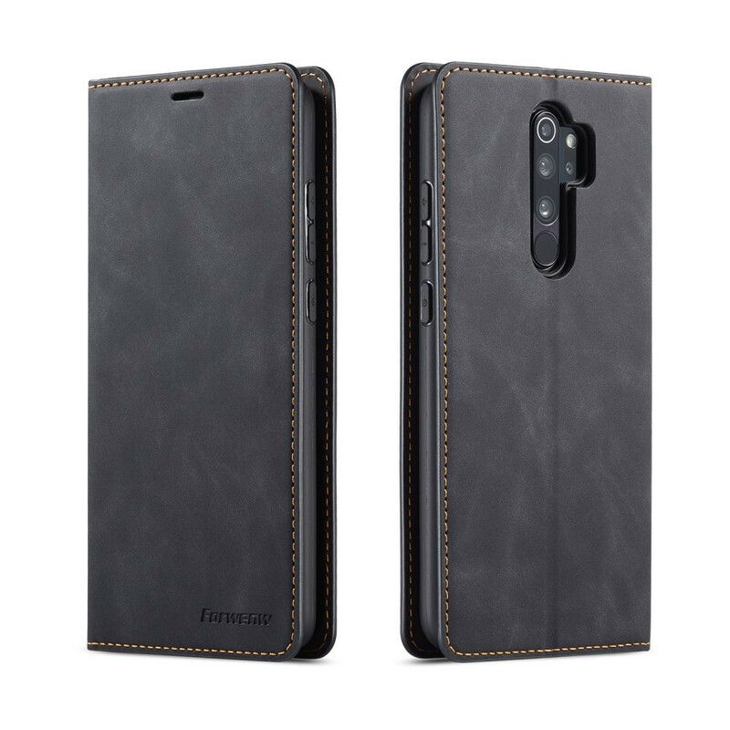 Flip Cover Xiaomi Redmi Note 8 Pro Lædereffekt Forwenw