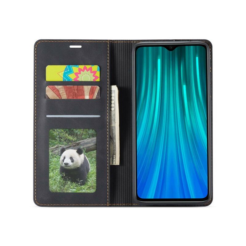 Flip Cover Xiaomi Redmi Note 8 Pro Lædereffekt Forwenw