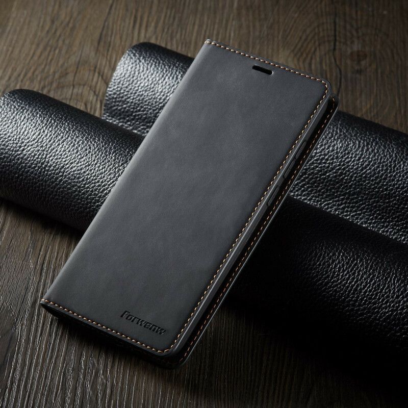 Flip Cover Xiaomi Redmi Note 8 Pro Lædereffekt Forwenw