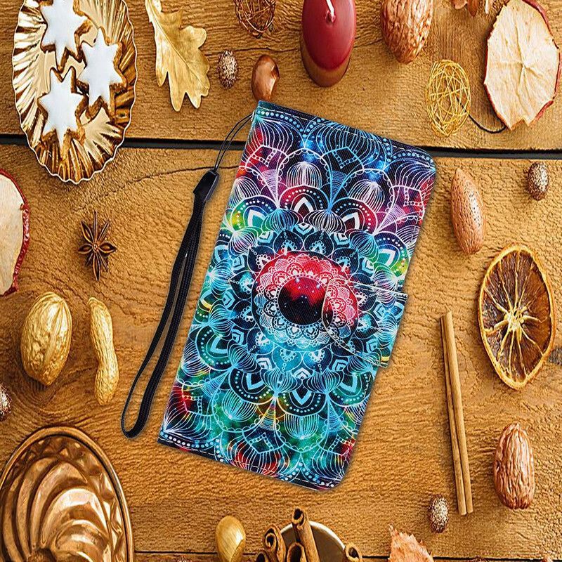 Flip Cover Xiaomi Redmi Note 8 Pro Med Snor Flashy Strappy Mandala