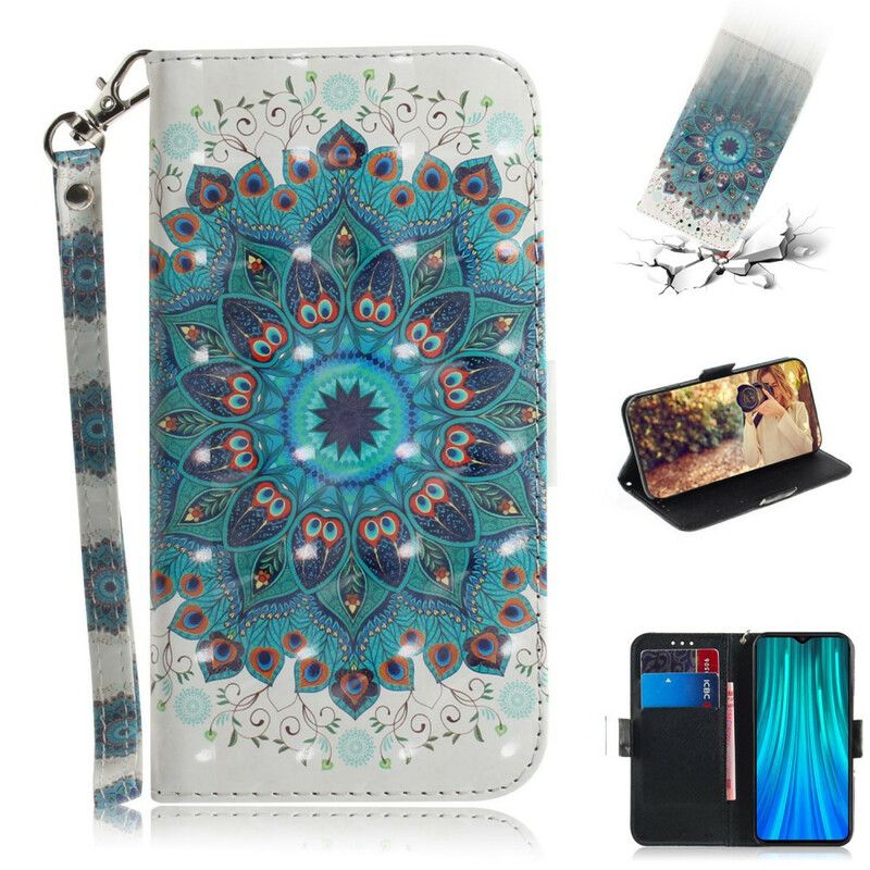 Flip Cover Xiaomi Redmi Note 8 Pro Med Snor Masterful Strappy Mandala