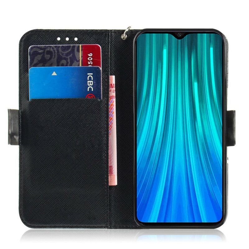 Flip Cover Xiaomi Redmi Note 8 Pro Med Snor Masterful Strappy Mandala