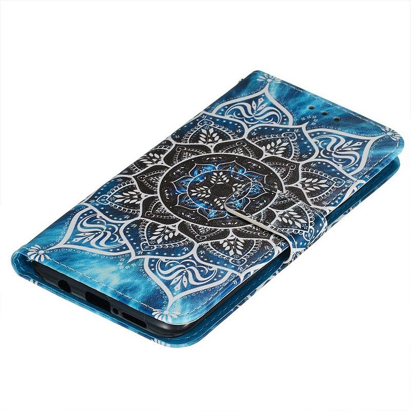 Flip Cover Xiaomi Redmi Note 8 Pro Med Snor Sort Strappy Mandala