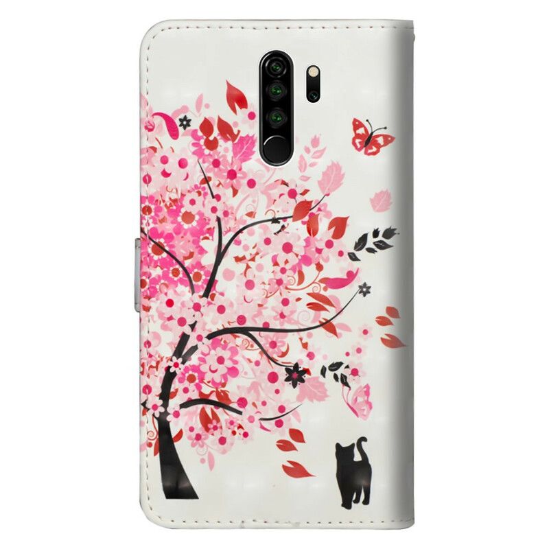 Flip Cover Xiaomi Redmi Note 8 Pro Pink Træ