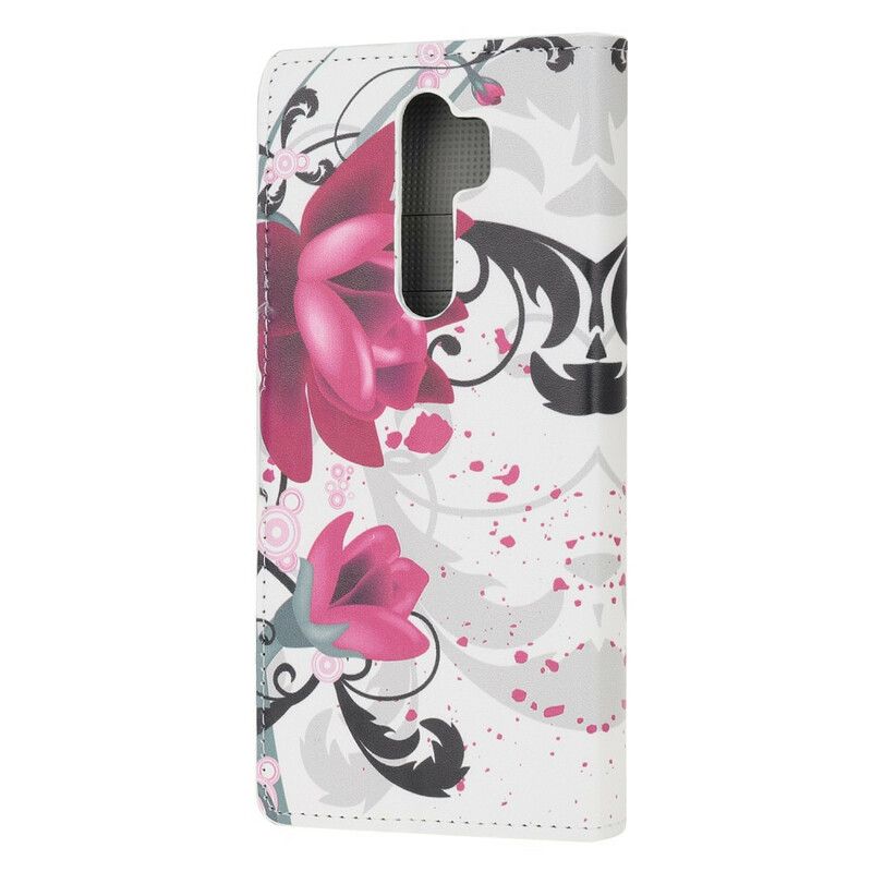 Flip Cover Xiaomi Redmi Note 8 Pro Tropiske Blomster