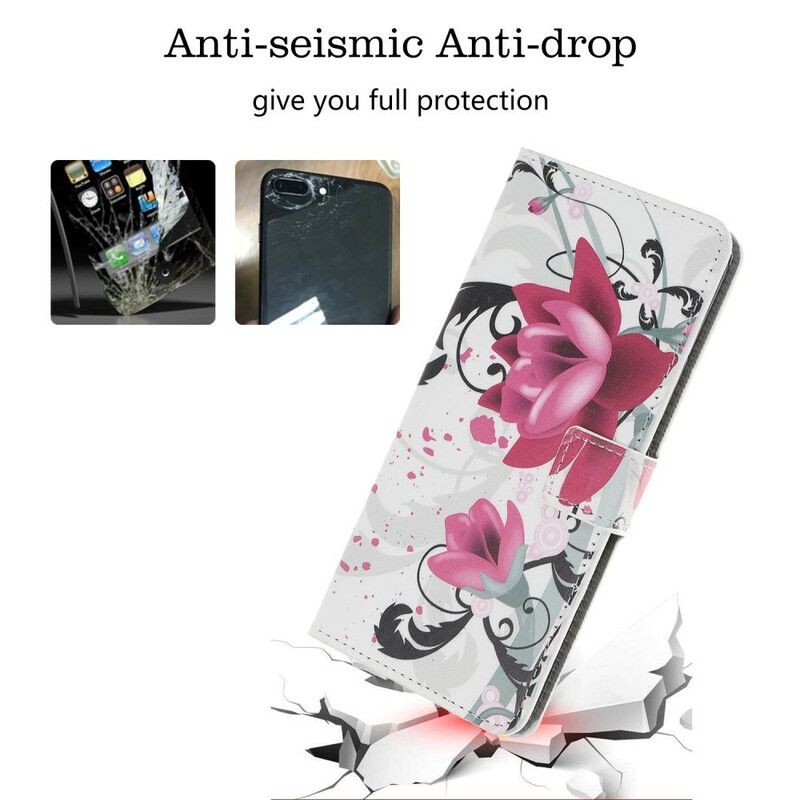 Flip Cover Xiaomi Redmi Note 8 Pro Tropiske Blomster