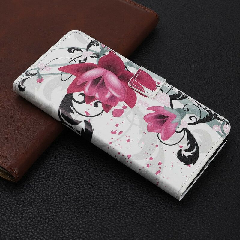 Flip Cover Xiaomi Redmi Note 8 Pro Tropiske Blomster