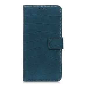 Flip Cover Xiaomi Redmi Note 8 Pro Vintage Krokodillehudstil