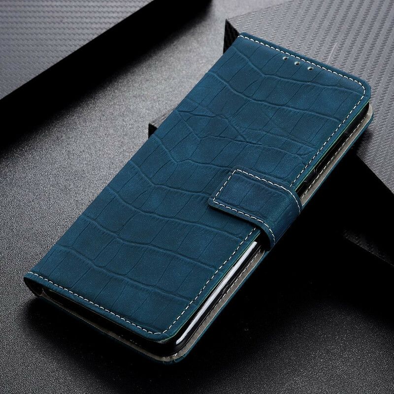 Flip Cover Xiaomi Redmi Note 8 Pro Vintage Krokodillehudstil