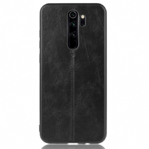 Mobilcover Xiaomi Redmi Note 8 Pro Søm Lædereffekt